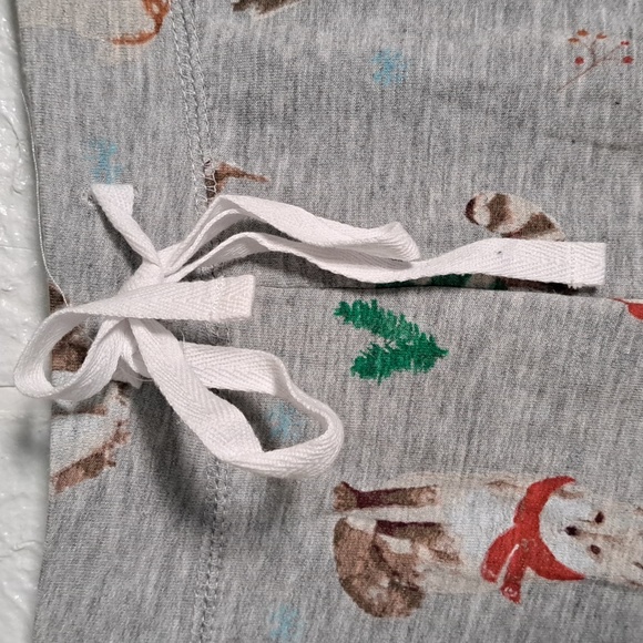 Cupcakes and Cashmere Winter Woodland Creatures Pajama Jogger Pants - Picture 3 of 8